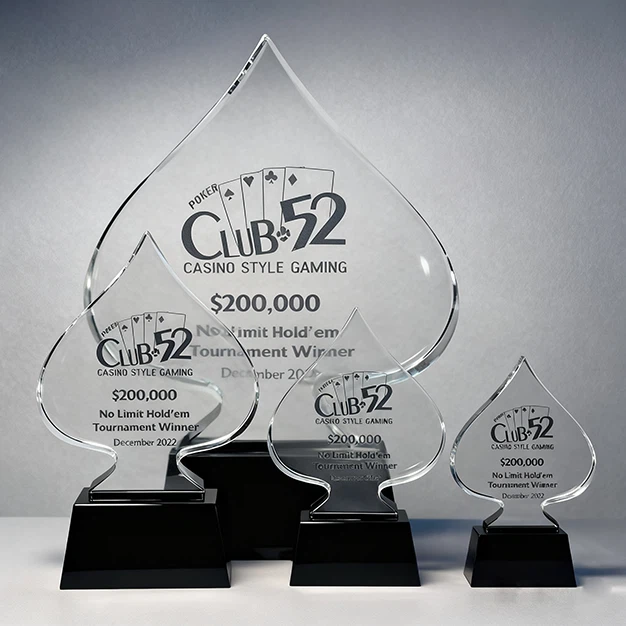 Crystal Poker Trophy