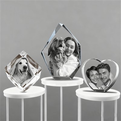 3D-kristallen trofee